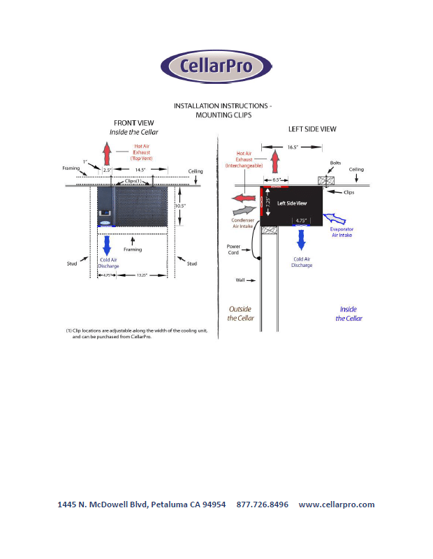 Cool Wine Cellar | CellarPro 1800 Through the Wall Cooling Units