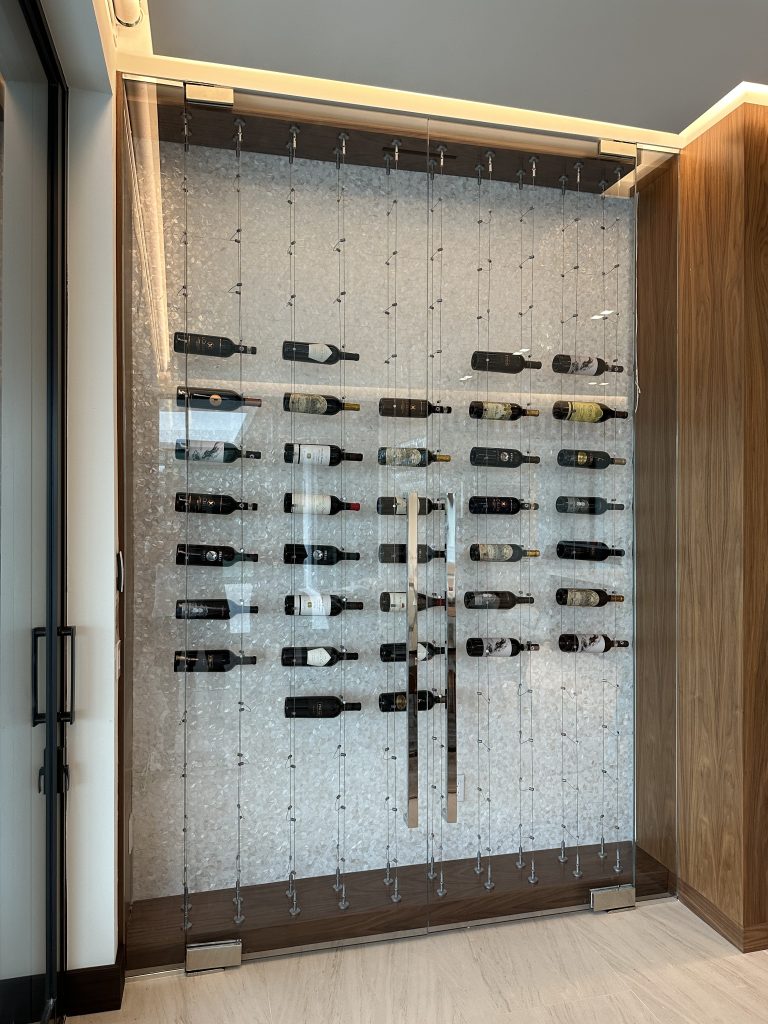 float wine racks, floating wine racks, float cable wine racks, cable wine systems