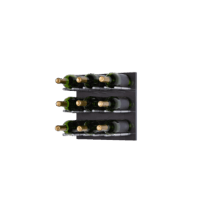 Brillante Antracita Silver Pegs with Bottles