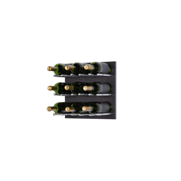 Brillante Antracita Silver Pegs with Bottles