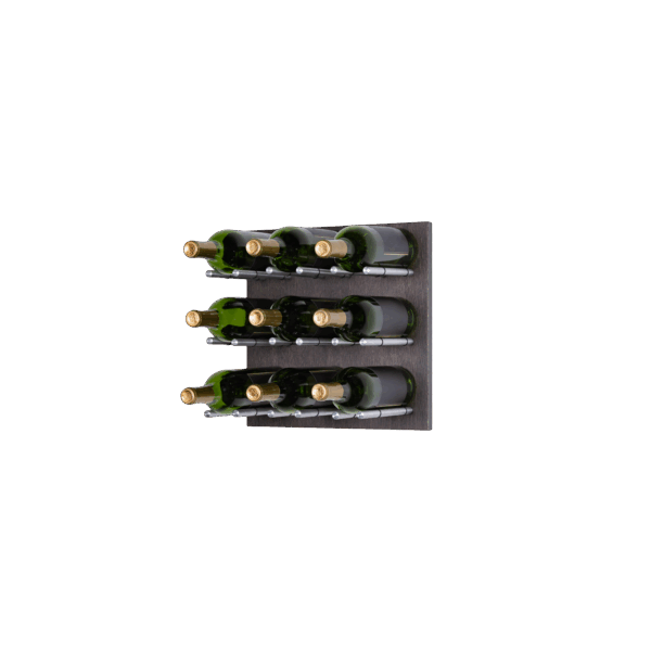 Wood W.O. Espresso Silver Pegs with Bottles