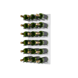 Brillante White Silver Pegs with Bottles