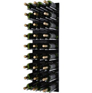 Brillante Black Silver Pegs with Bottles