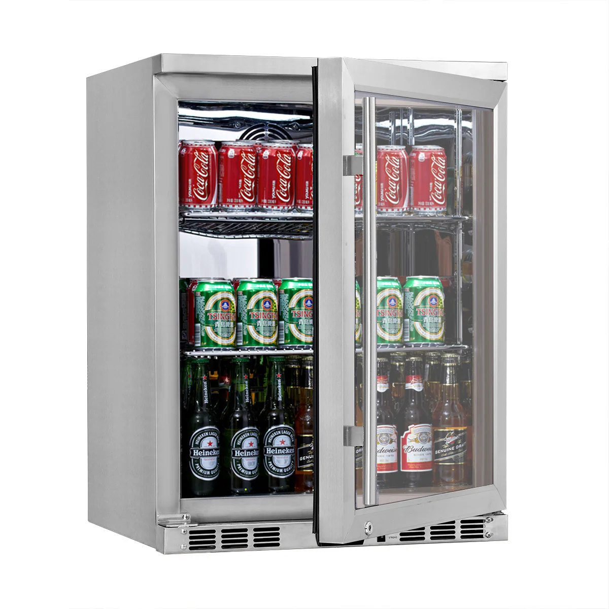 24 Inch Undercounter Beverage Cooler with Heating Glass Door - Image 2