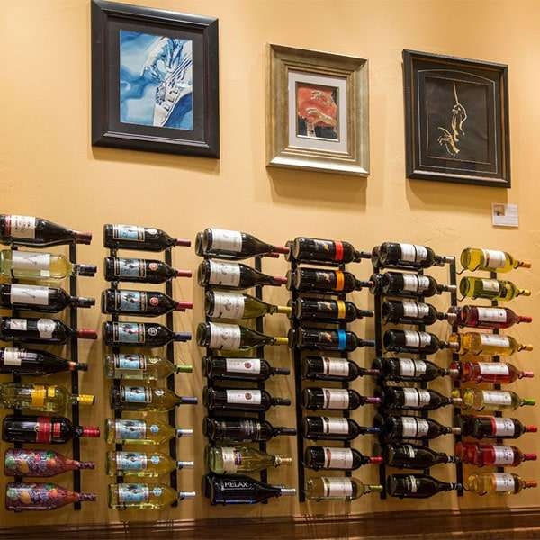 Magnum / Champagne Wall Mounted Wine Rack 18 Bottle - Image 6
