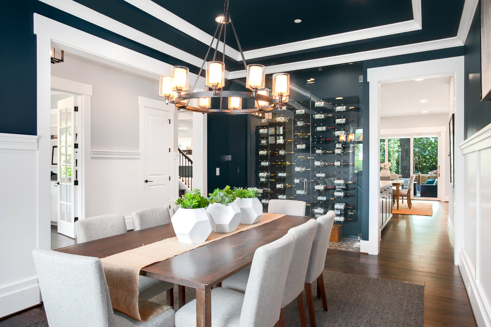 Dinning Room Glass Wine Cellar Ideas