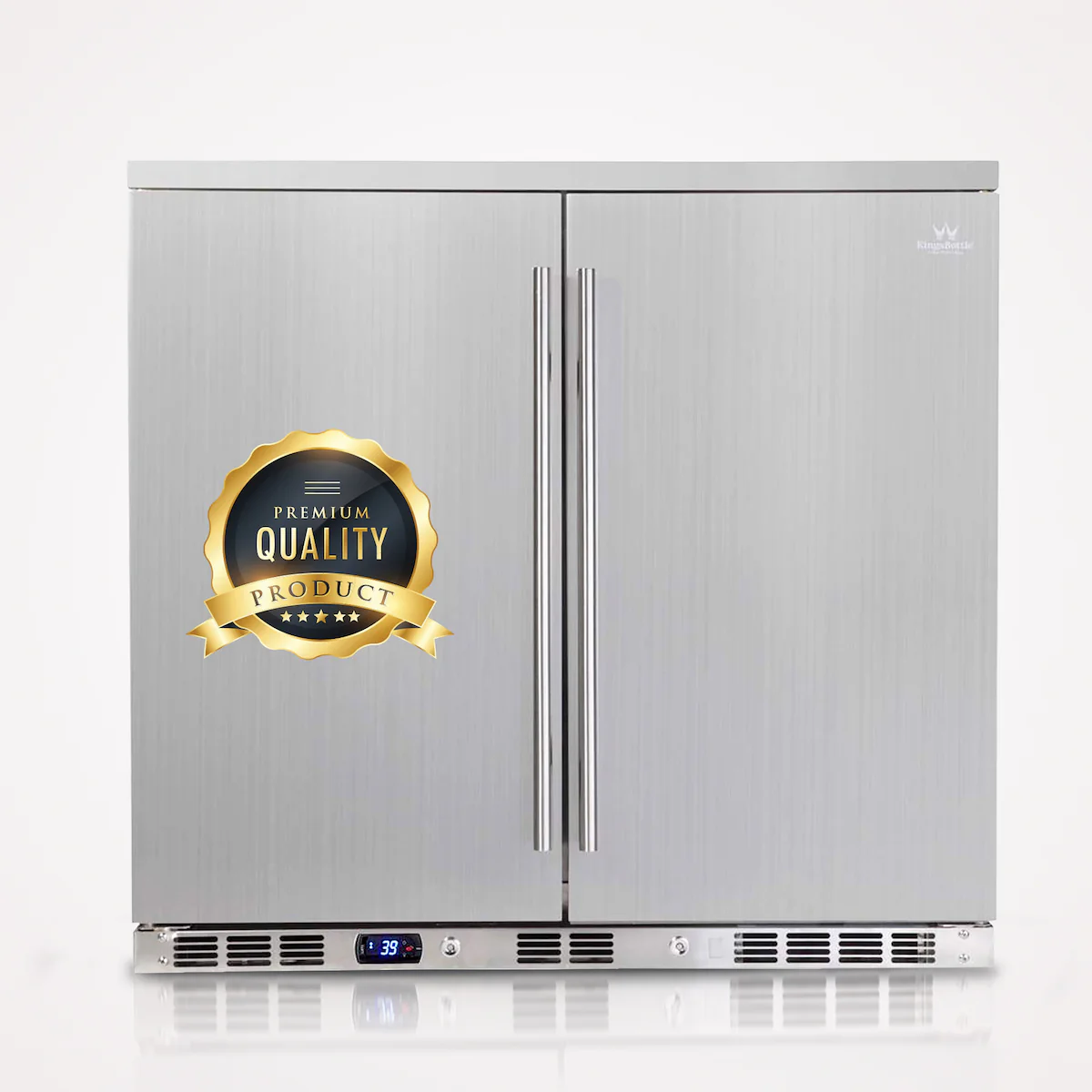 Beer fridge stainless steel on sale