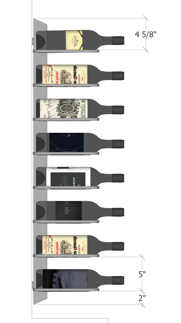 (Wall Mount / Blade Series ) Double Bottle Cork Facing - Image 2