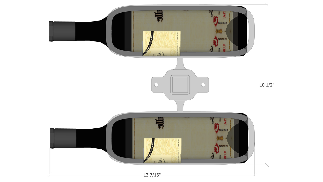 (Floor to Ceiling / Pillar Series) Double Bottle Divide - Image 4