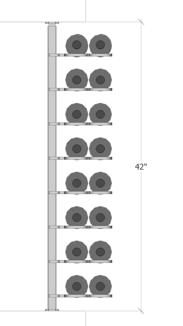 (Floor to Ceiling / Pillar Series) Double Bottle Label Facing - Image 3