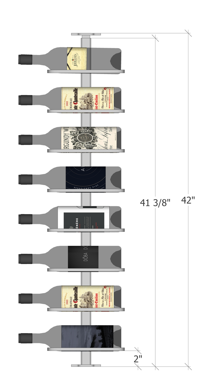 (Floor to Ceiling / Pillar Series) Single Bottle Label Facing - Image 2