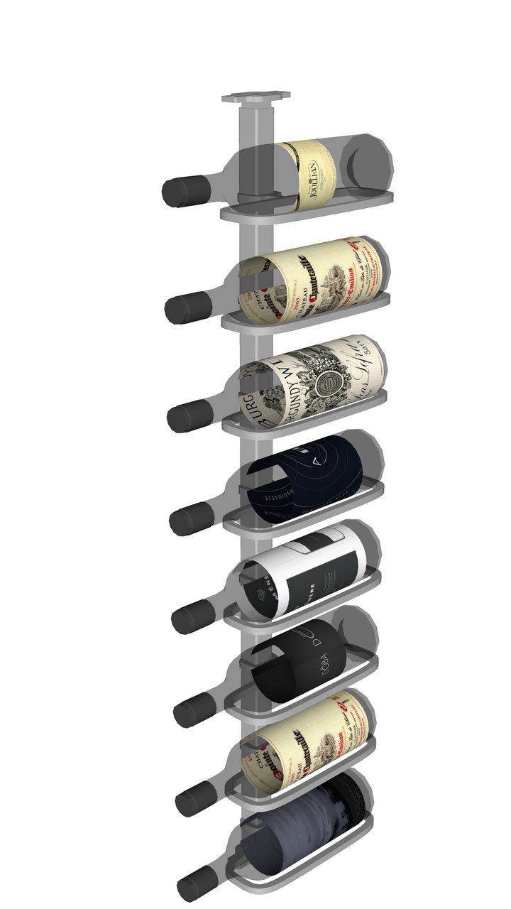 (Floor to Ceiling / Pillar Series) Single Bottle Label Facing