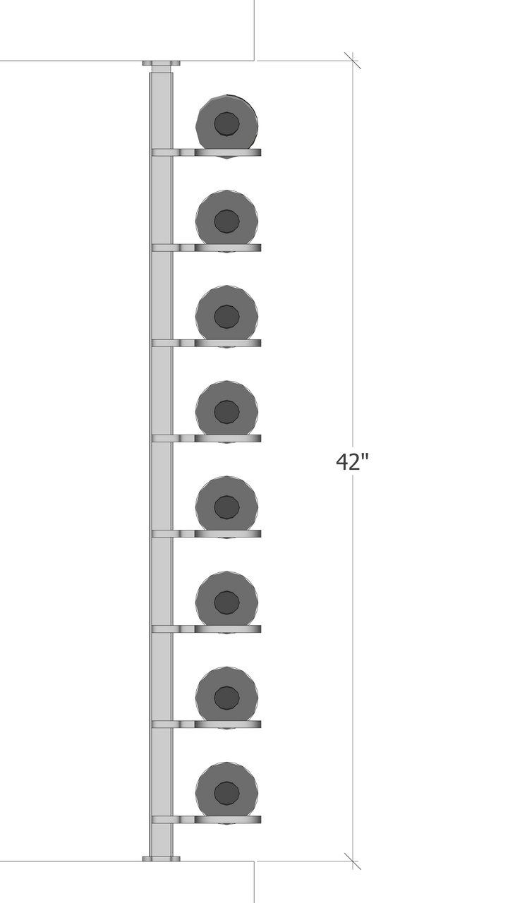 (Floor to Ceiling / Pillar Series) Single Bottle Label Facing - Image 3