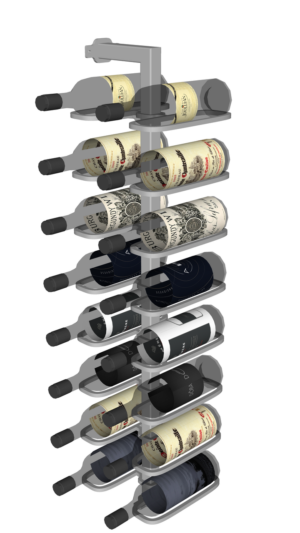 (Floor to Wall / Pillar Series) Double Bottle Label Facing
