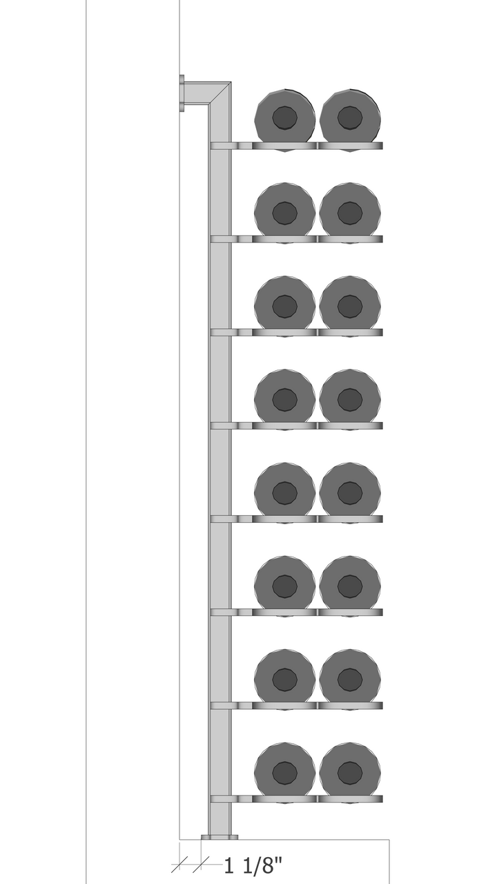 (Floor to Wall / Pillar Series) Front Double Bottle Label Facing - Image 3