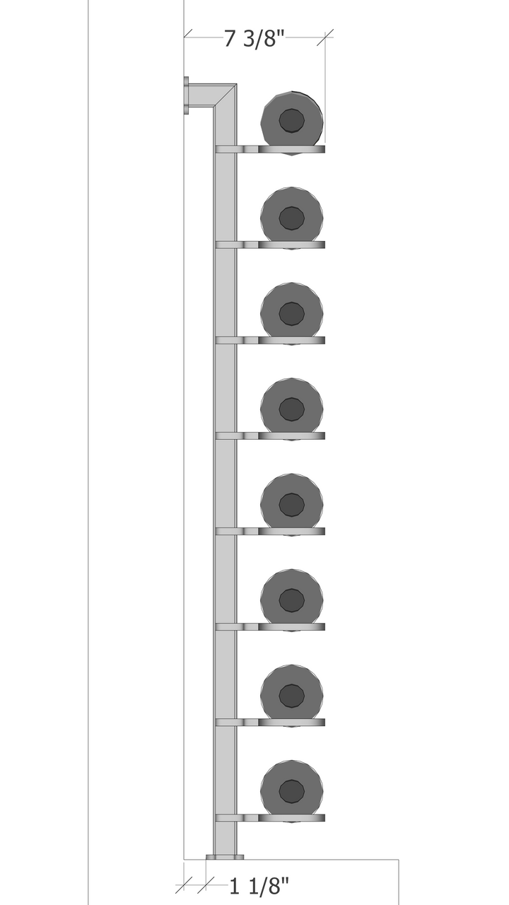 (Floor to Wall / Pillar Series) Single Bottle Label Facing - Image 3