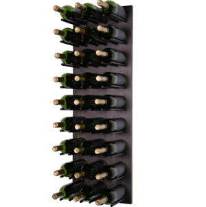 Wood Walnut Espresso Black Pegs with Bottles