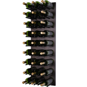 Wood Walnut Espresso Black Pegs with Bottles