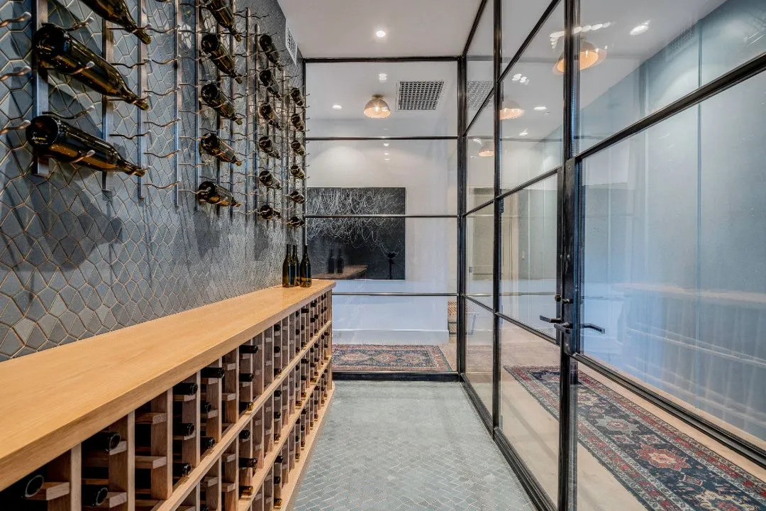 Glass Basement Door Ideas - Modern Glass Wine Enclosures