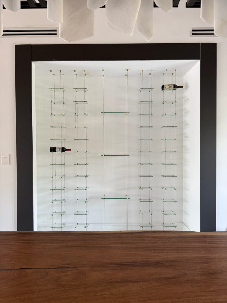 floating wine racks, float wine cables, cable wine systems, cable wine racks