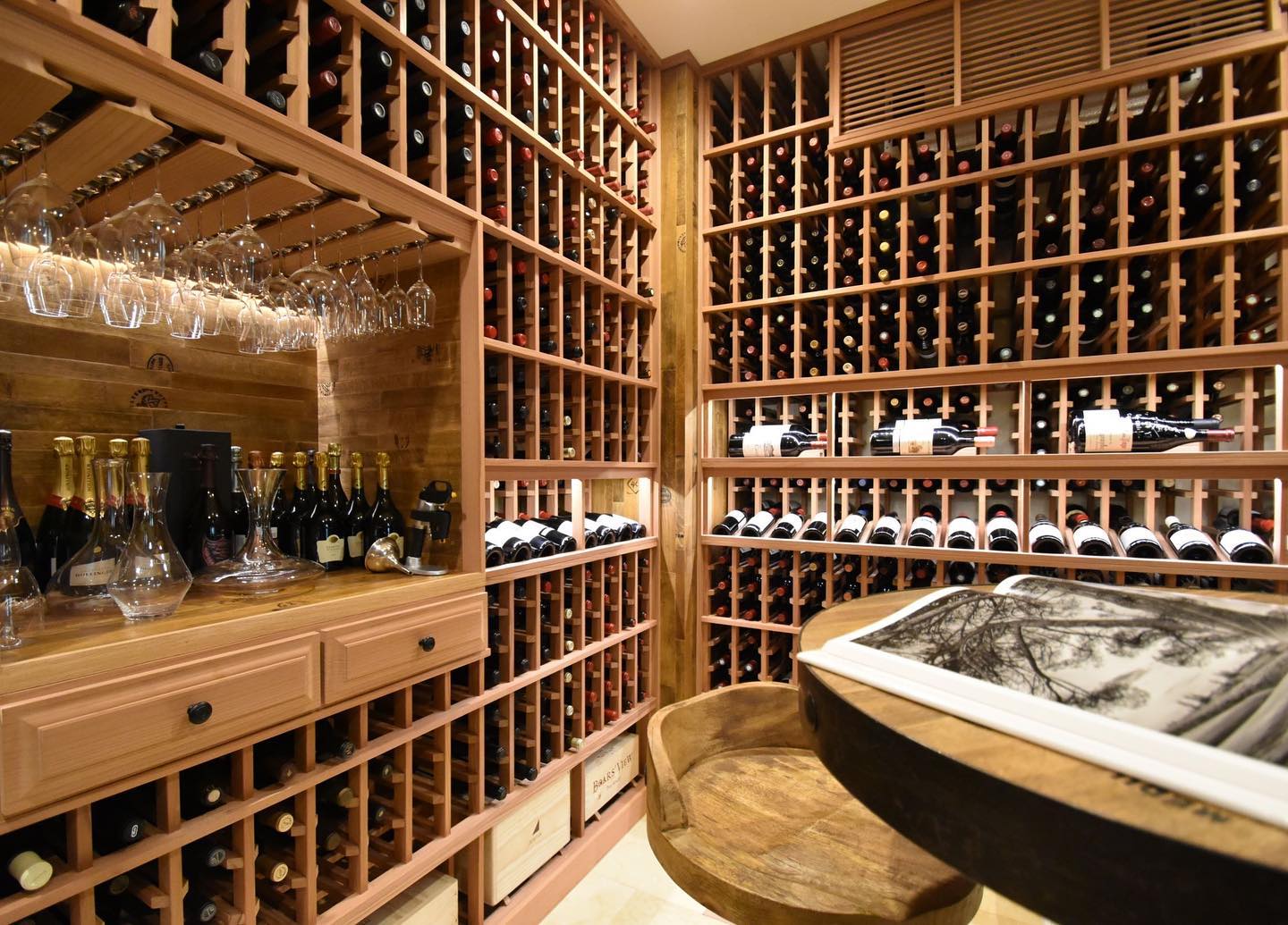 Wood Wine Racks, Classic LVG, Wood Wine Racks, Wood Racks, Wood Wine Shelves, Wood Wine Racking, Unique Wood Wine Racks, Floor to Ceiling Wood Wine Racks