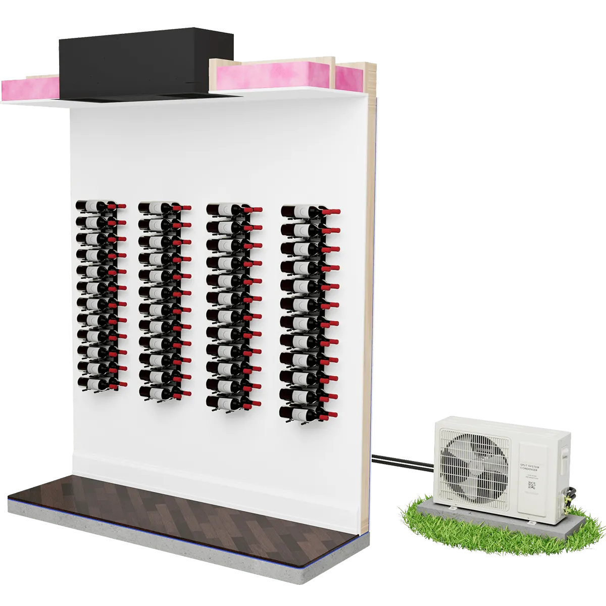 wine cooling units, wine cellar cooling units, wine cooling systems, wine refrigeration, cool wine cellars, wine room coolers