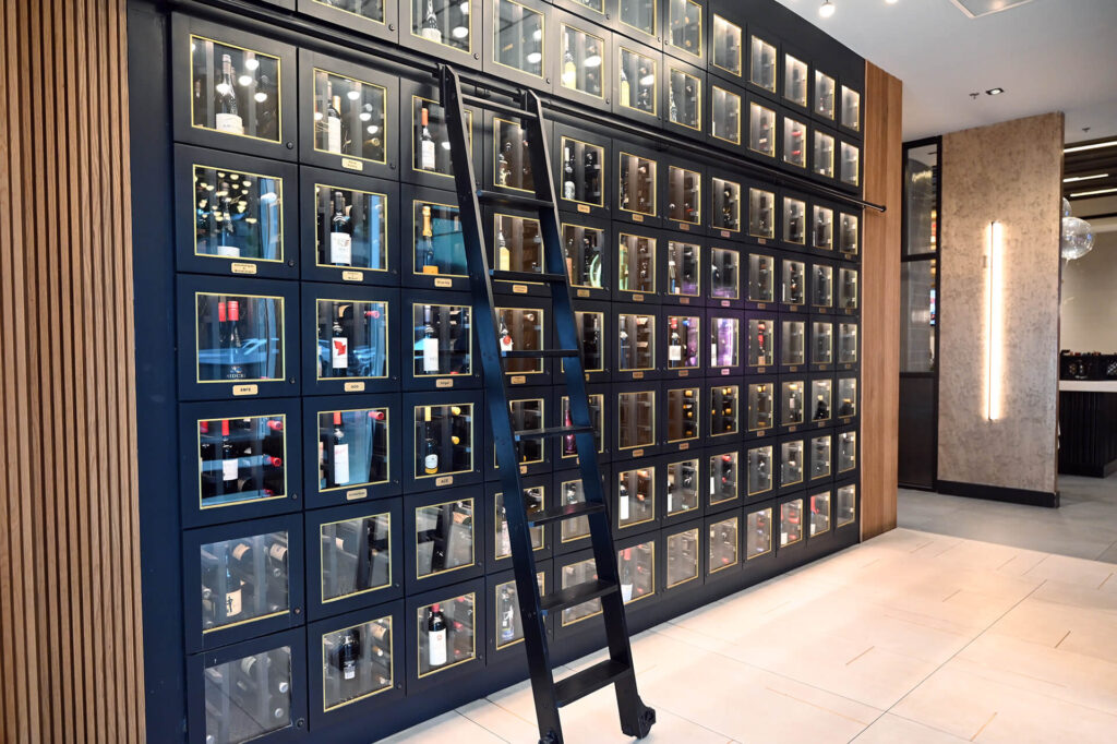 wine lockers, wood wine lockers, custom wine lockers, wine locker storage, wine storage lockers