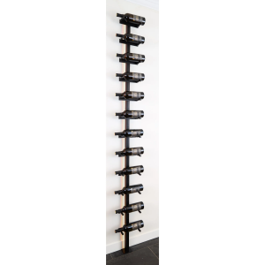 V Bar Floating Wine Rack - Double Spaced Label View Wine Pegs