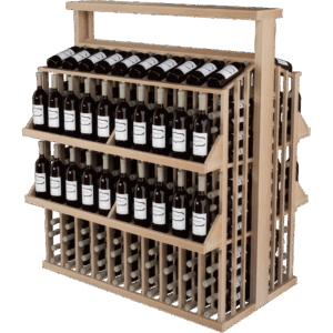 4 Shelf Aisle 300 Bottle Display w/Table Top