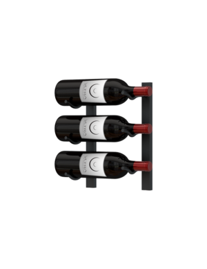 E-Series 1FT Wall Rails Metal Wine Rack (3-9 Bottles)