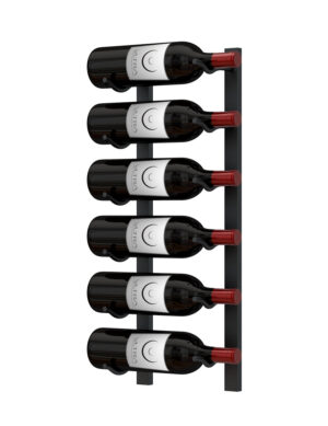 E-Series 2FT Wall Rail Metal Wine Rack (6-18 Bottles)