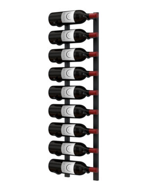 E-Series 3FT Wall Rails Metal Rack (9-27 Bottles)