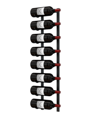E-Series Magnum Wall Rails Metal Wine Rack (8-12 Bottles)