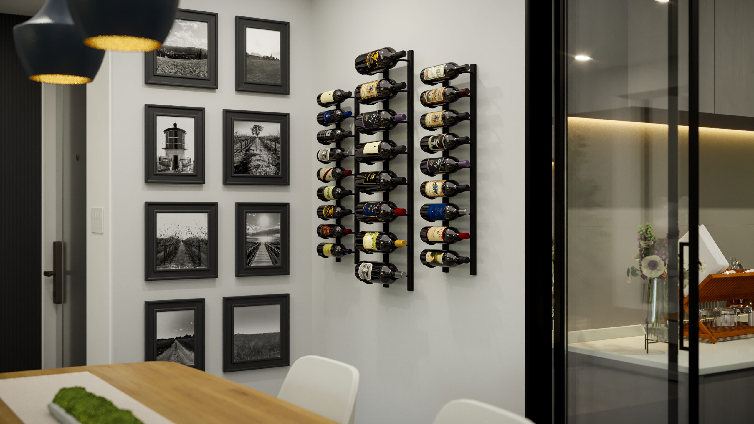 Wine Rack Rails High Reveal Wine Racks - Ultra Max Reveal Wall Wine Rails