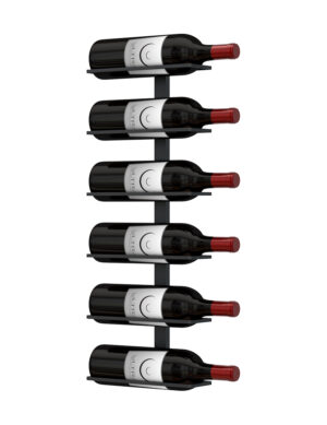 Max Reveal Label-Out 2 ft Wall Rails Wine Rack (6 Bottles)