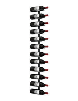 Max Reveal Label-Out 4 ft Wall Rail Wine Rack (12 Bottles)