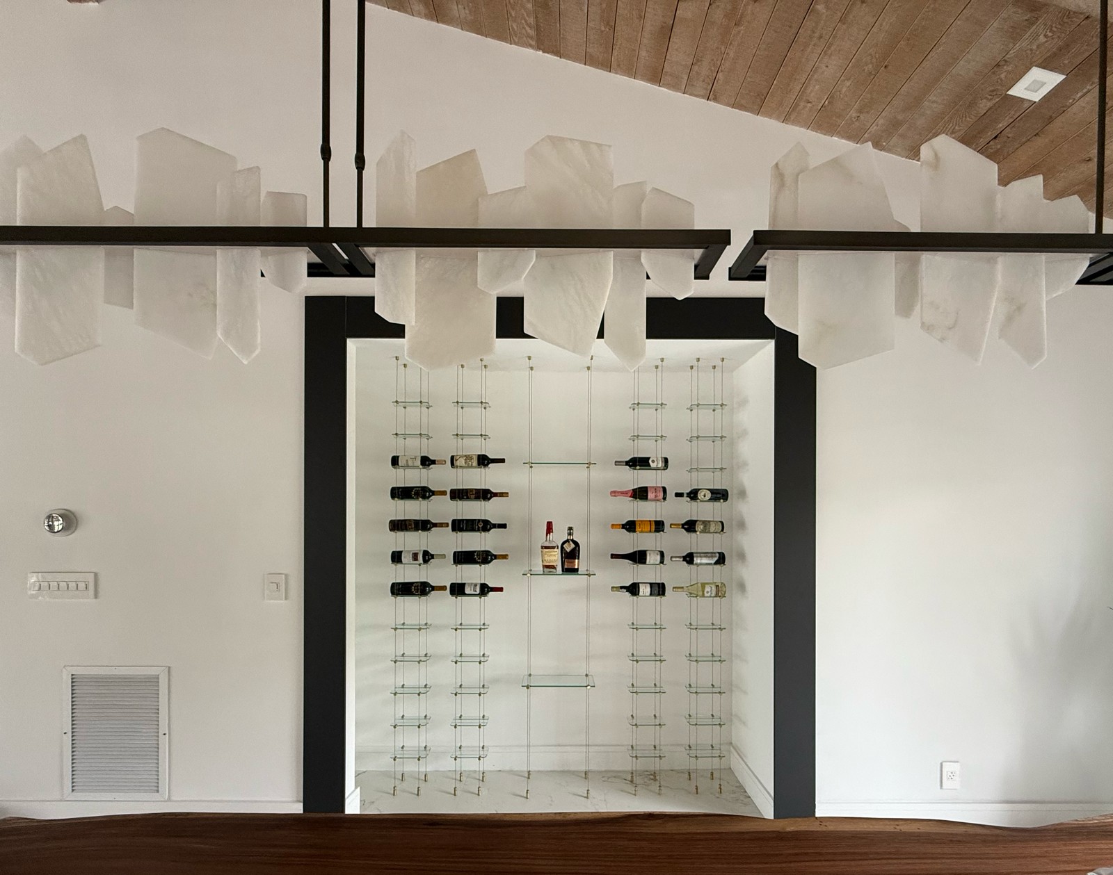 floating wine racks, float wine cables, cable wine systems, cable wine racks
