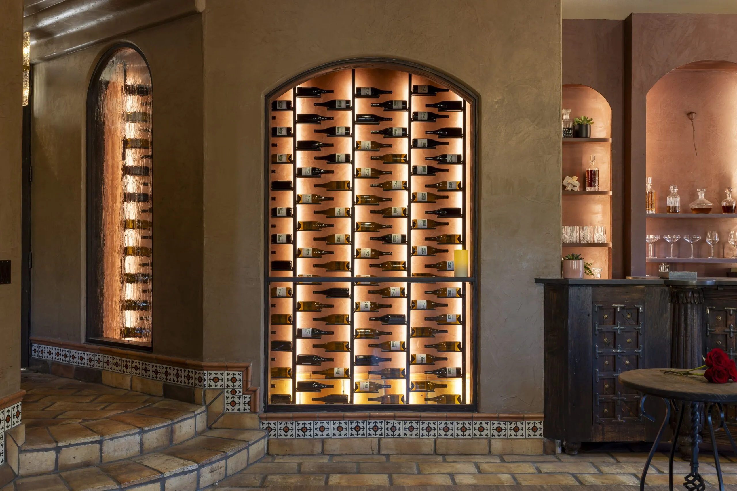 Minimalist wine racks, minimalist metal wine racks, floor to ceiling wine racks