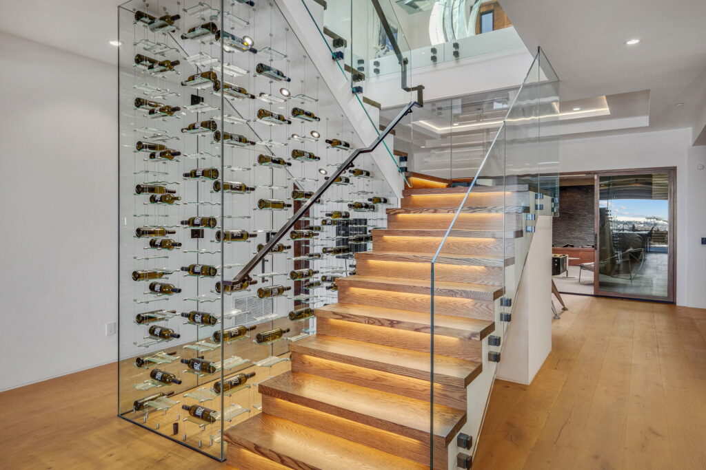 Floating Cable Wine Racks