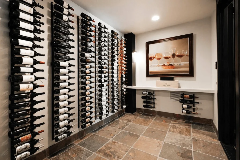wine wall wine bottles collection cellar