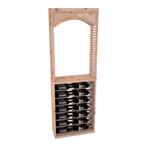 InstaCellar - 26" Cellar Arch / Horizontal Display Combo - Black Metal Rods
