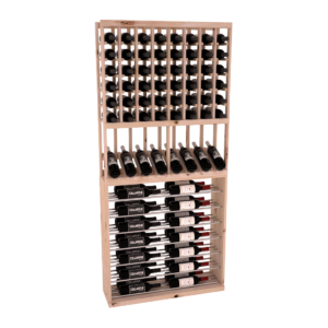 InstaCellar - 35" High Reveal / Horizontal Display Combo - Black Metal Rods