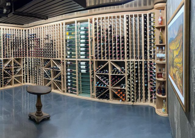 Wood Wine Racks, Classic LVG, Wooden Wine Racks, Wood Racks, Wood Wine Shelves, Wood Wine Racking, Unique Wood Wine Racks, Floor to Ceiling Wood Wine Racks, Wood Wine Display