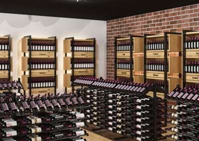 Commercial Wine Racks, Metal Commercial Wine Racks, Wall Mounted Wine Racks, Freestanding Wine Racks