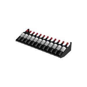 Ultra Wall Wine Rails Display Row, Wine Presentation Row, Metal Wall Wine Rails
