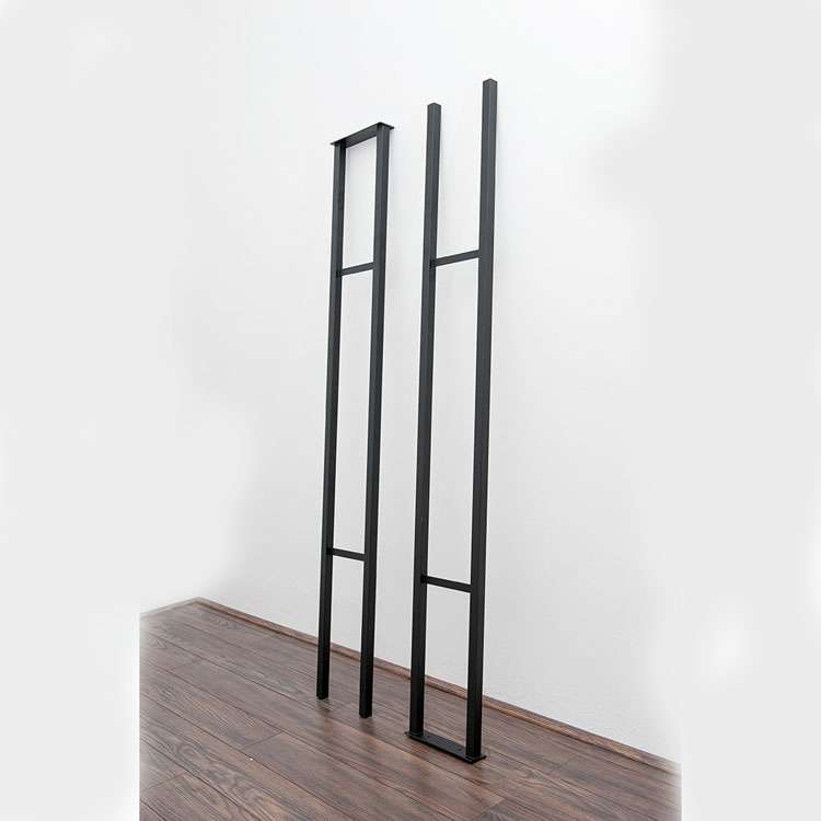 Wall Series 3 Bottle Metal Wine Rack in Satin Black Finish