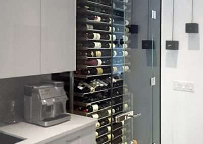 Millesime, Arcylic Wine Racks, Aluminum Wine Racks, Floor to ceiling wine racks, Wall Mounted Wine Racks, Metal Wine Racks, Glass Wine Cellar, VintageView