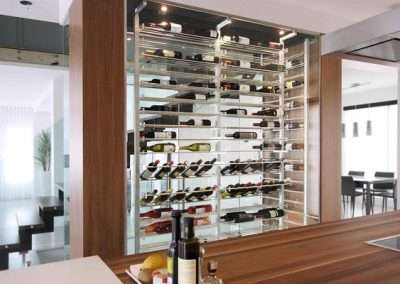 Millesime, Arcylic Wine Racks, Aluminum Wine Racks, Floor to ceiling wine racks, Wall Mounted Wine Racks, Metal Wine Racks, Glass Wine Cellar, VintageView