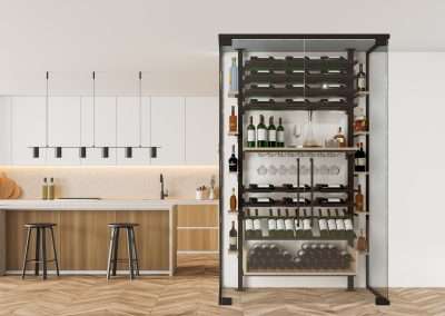 Floor to Ceiling Wine Racks, Metal Wine Racks, Custom Wine Racks, Commercial Wine Racks, Wall Mounted Wine Racks, Evolution Wine Wall