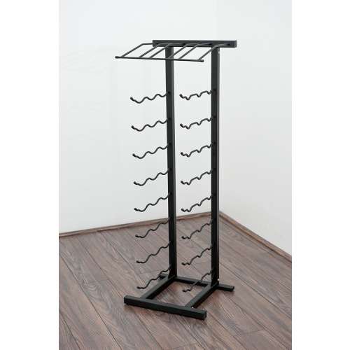 Point of Sale Metal Wine Rack Retail Satin Black